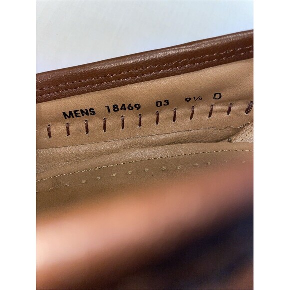 Florsheim Men’s Dressy Loafers Sz 9.5 M Brown Leather Faux Gator Business Formal main image 7